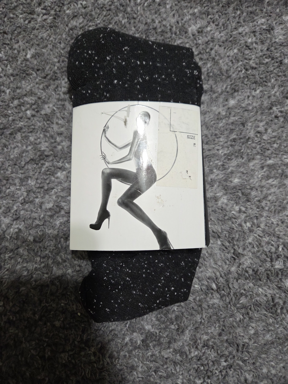 Express Black Speckled Women's Tights